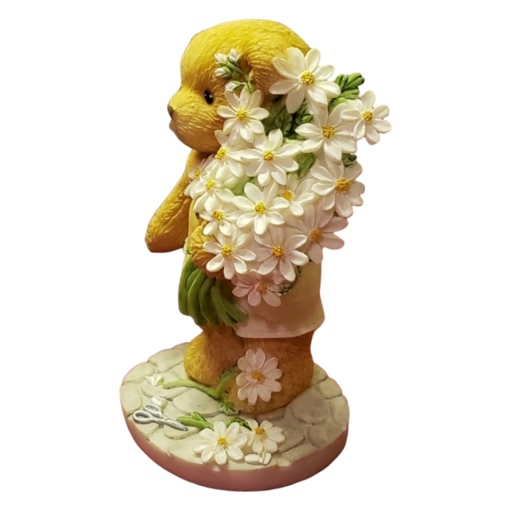 Vtg 02 Cherished Teddies Glen 104055 Thank U Bear Daisy Figurine Statue Love
